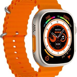 T900 Ultra 2 Big Smart Watch with 2.09" (49mm) HD Display Soof, Fastmart Watch Bluetooth Calling, Heart Rate, Sports Mode, Sleep Monitoring with Waterpr Charge Walking, Running, Cycling(Orange)